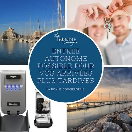 Apartmán Le Bleu Horizon * Terrasse * Clim * Parking * Wifi * Calme * Cosy