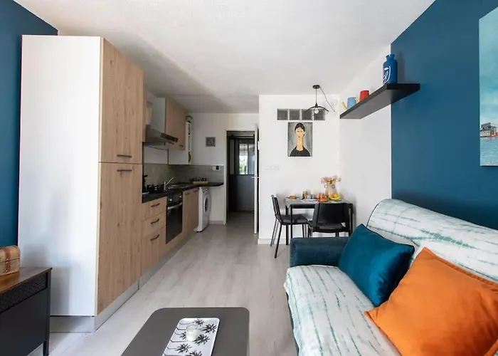 Le Bleu Horizon * Terrasse * Clim * Parking * Wifi * Calme * Cosy 公寓 *